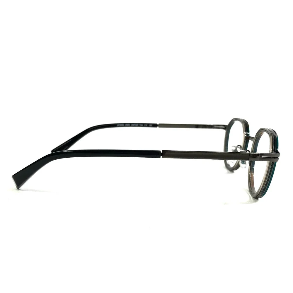 J.F. Rey Eyeglasses Frames JF2935 4505 Black Gray Brown Green Hexagon 45-22-144